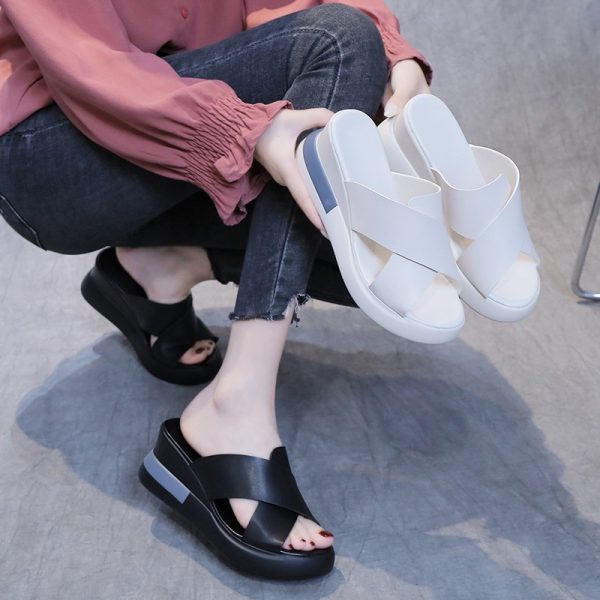 Thick Bottom Slope Heel Sandals Women’s – watcheshub